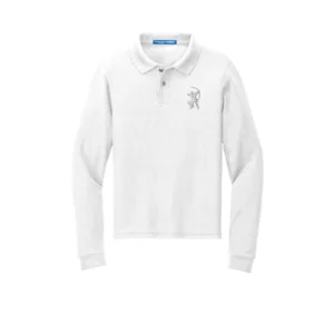 Haw River Embroidery Youth Long Sleeve Polo