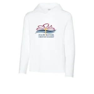 Haw River Christian Logo Youth Long Sleeve Hooded Tee