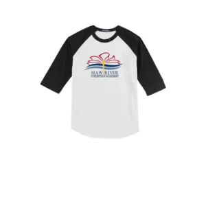 Haw River Christian Logo Youth Baseball Tee