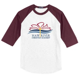 Haw River Christian Logo Adult Baseball Tee